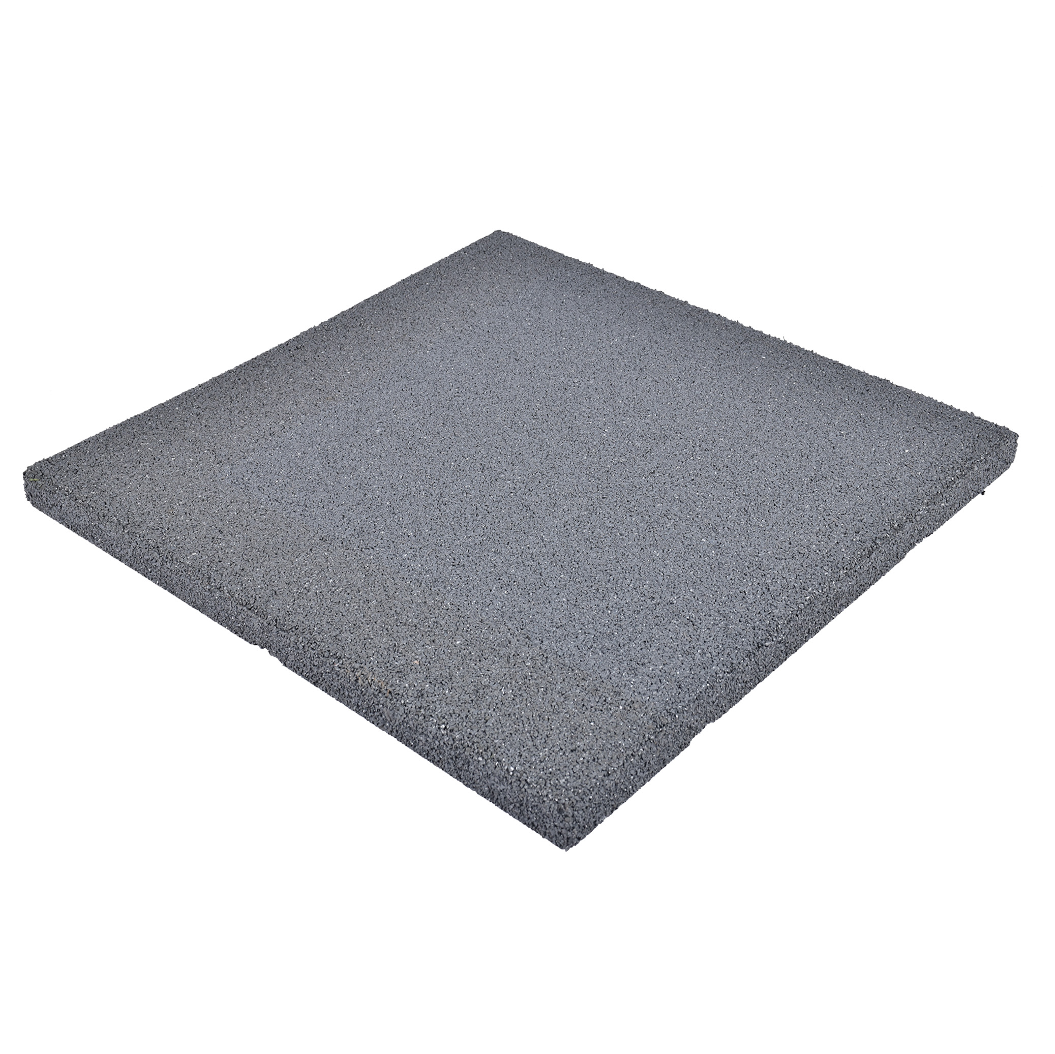 Rubber-tile-50x50x3-cm-grey Rubber Terras Tegel 50x50x30mm - Afbeelding 1