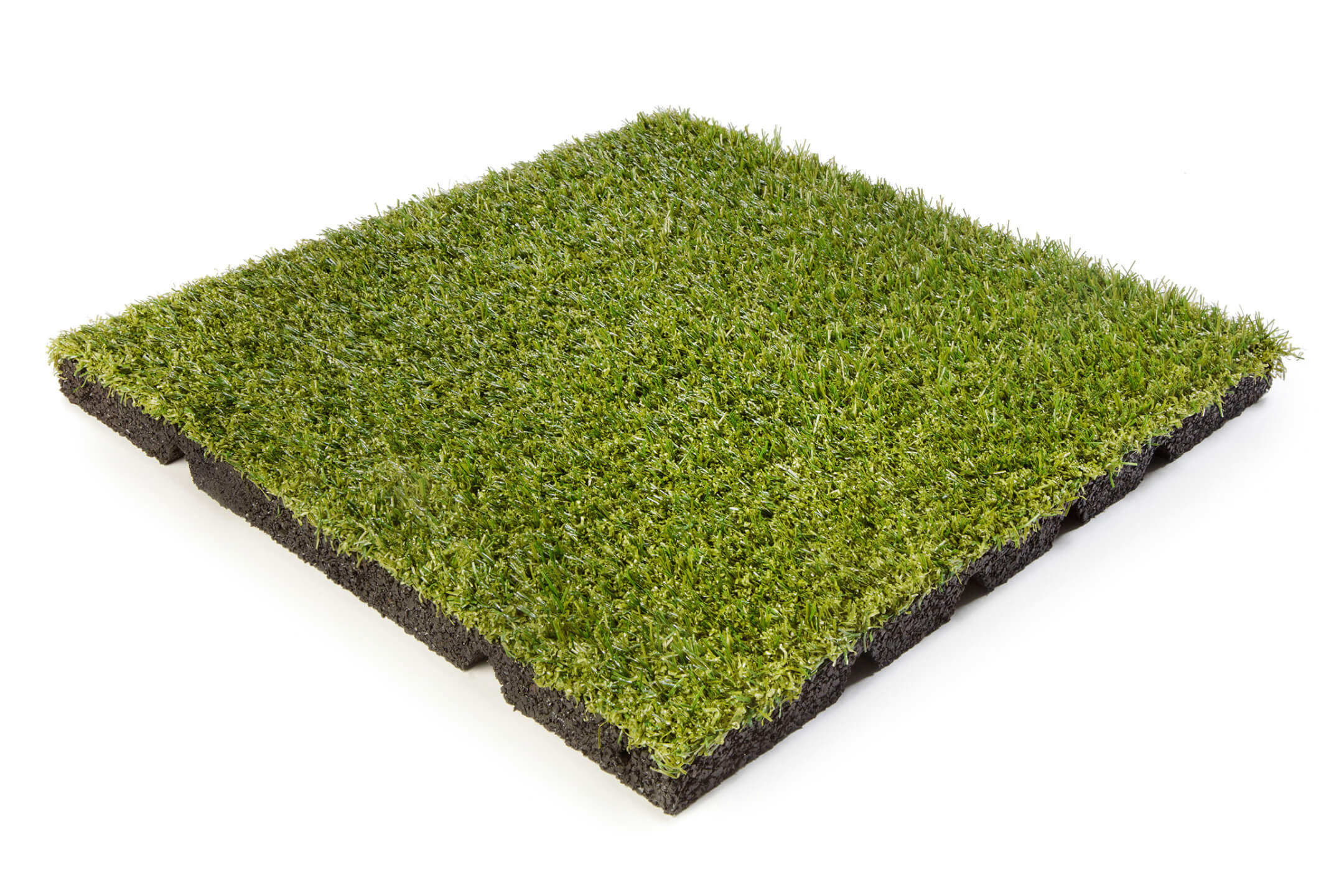 Artificial-grass-tile-50x50x3-r15 Kunstgras Tegel 100x100x25mm - Afbeelding 1
