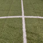 Volle Rol Gebruikt Voetbalgras | 4m x 64m (256 m²) – Met Belijning